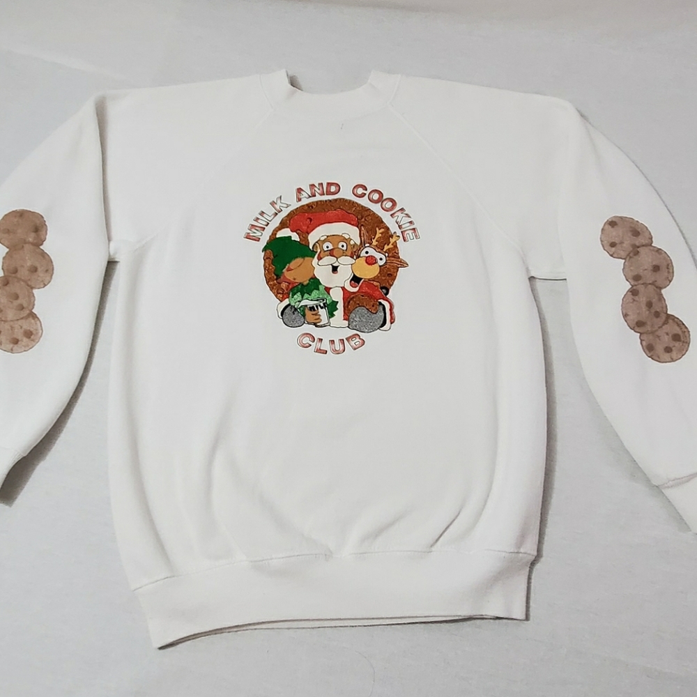 Vintage 90s Christmas Graphic Crewneck Holiday Sweatshirt Ugly Sweater